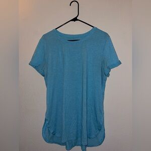 Tek Gear Blue and White Stripes Short Sleeve Women's Tee